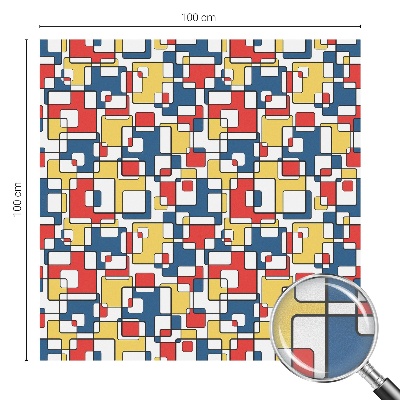 Coloured glass film for windows Geometric shapes
