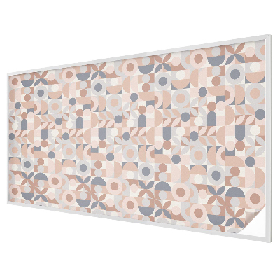 Frosted window film with stained glass pattern Abstract mosaic