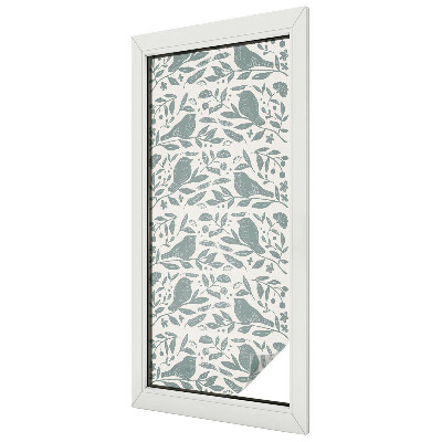Decorative window film stained glass design Bird motif