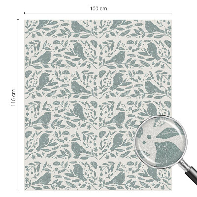 Decorative window film stained glass design Bird motif