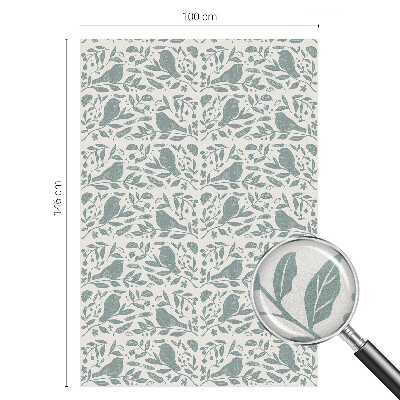 Decorative window film stained glass design Bird motif