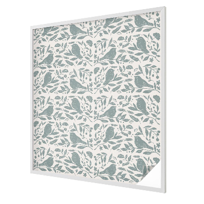 Decorative window film stained glass design Bird motif