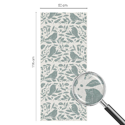 Decorative window film stained glass design Bird motif