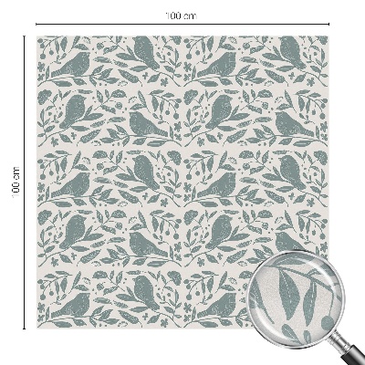 Decorative window film stained glass design Bird motif