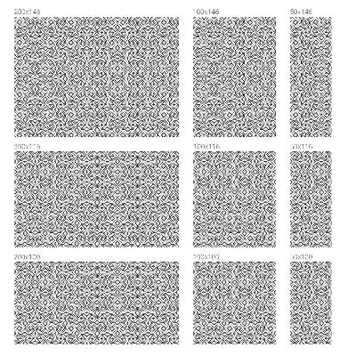 Coloured glass film for windows Geometric semicircles