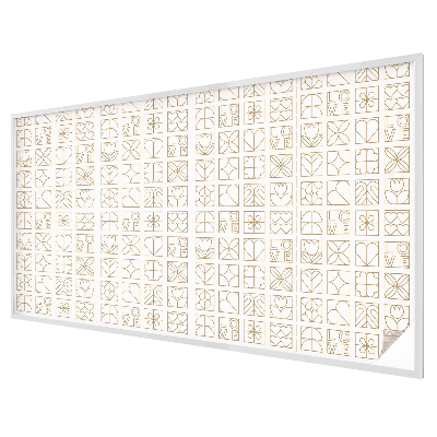 Frosted window film with stained glass pattern Geometric love