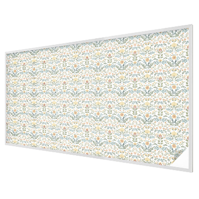 Privacy window film stained glass effect Floral symmetry