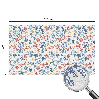 Privacy window film stained glass effect Crayfish corals