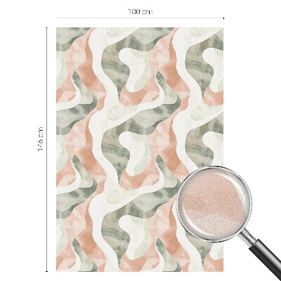 Decorative window film stained glass design Colorful waves