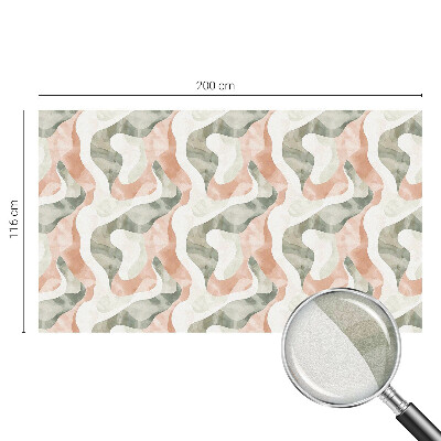 Decorative window film stained glass design Colorful waves