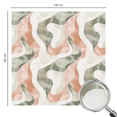 Decorative window film stained glass design Colorful waves