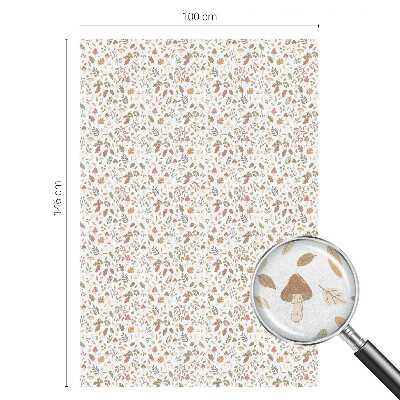 Frosted window film with stained glass pattern Autumn patterns