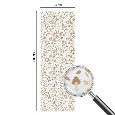 Frosted window film with stained glass pattern Autumn patterns