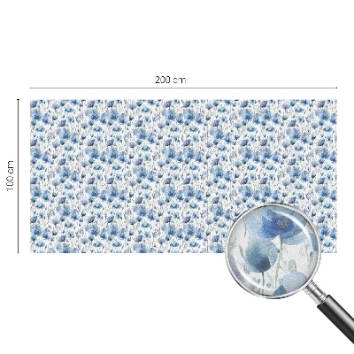 Patterned window film stained glass Watercolor flowers