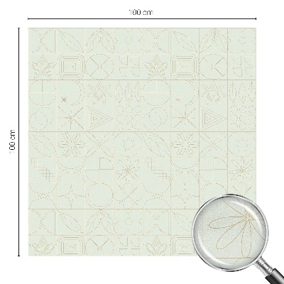 Coloured glass film for windows Geometric mosaic