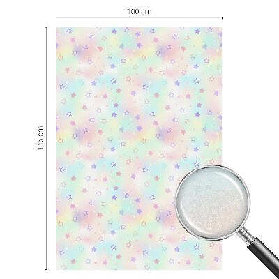 Privacy window film stained glass effect Rainbow patterns