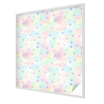 Privacy window film stained glass effect Rainbow patterns