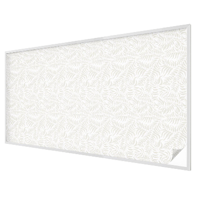 Frosted window film with stained glass pattern Leafy elegance