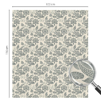 Decorative window film stained glass design Oriental pattern