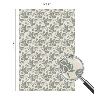 Decorative window film stained glass design Oriental pattern