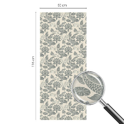 Decorative window film stained glass design Oriental pattern
