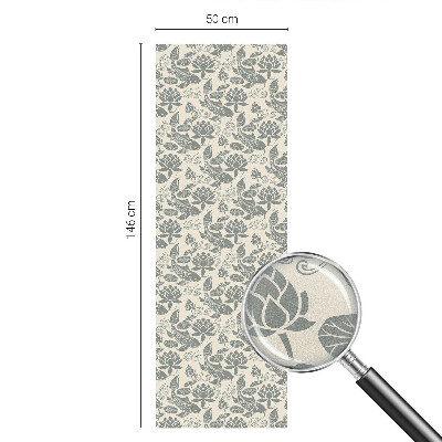 Decorative window film stained glass design Oriental pattern
