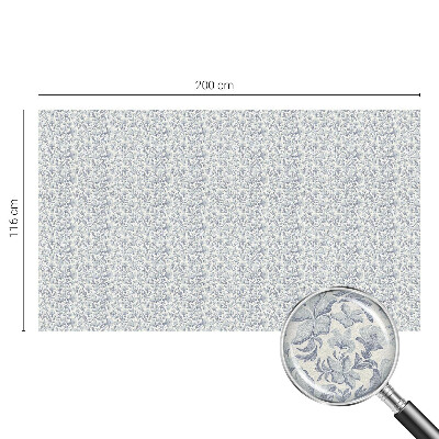 Coloured glass film for windows Floral pattern