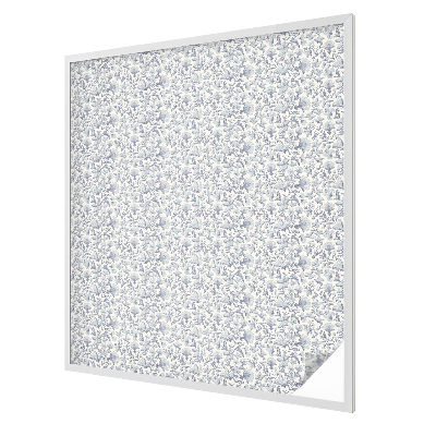 Coloured glass film for windows Floral pattern