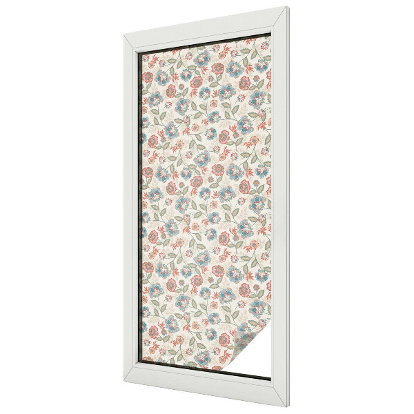 Patterned window film stained glass Floral pattern