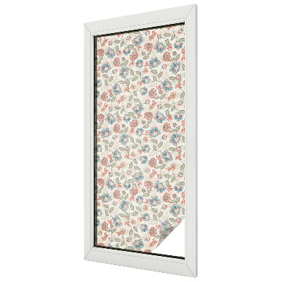 Patterned window film stained glass Floral pattern