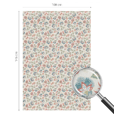 Patterned window film stained glass Floral pattern