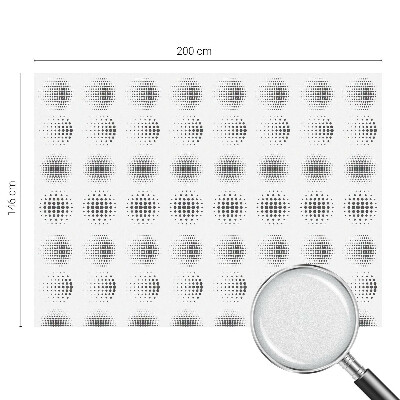 Privacy window film stained glass effect Dotted circles