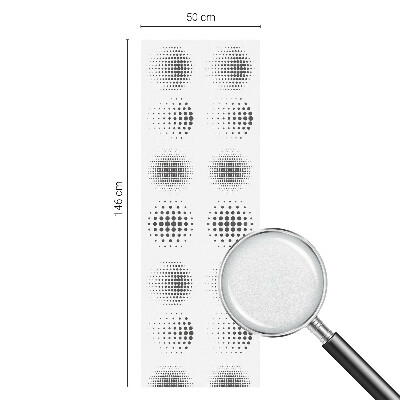 Privacy window film stained glass effect Dotted circles