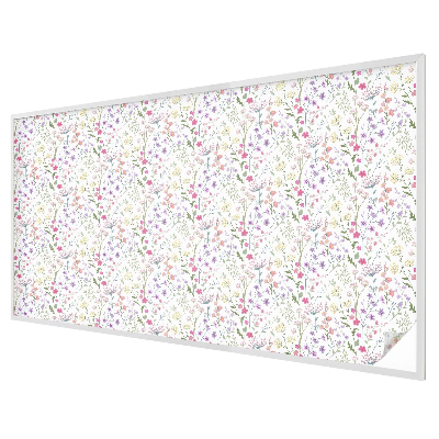 Frosted window film with stained glass pattern Flowery meadow