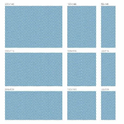 Privacy window film stained glass effect Blue waves