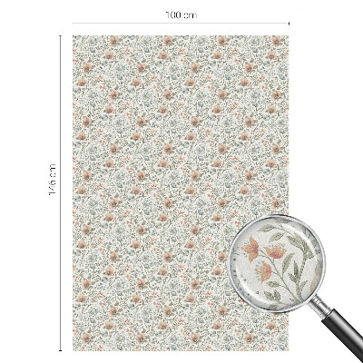 Decorative window film stained glass design Floral pattern