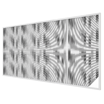Privacy window film stained glass effect Graphic grid