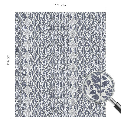 Coloured glass film for windows Patterned leaves