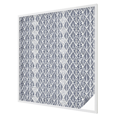 Coloured glass film for windows Patterned leaves