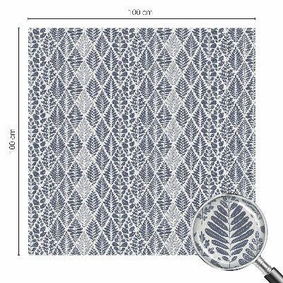 Coloured glass film for windows Patterned leaves