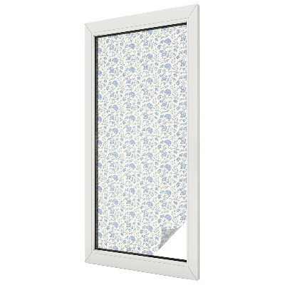 Frosted window film with stained glass pattern Floral pattern