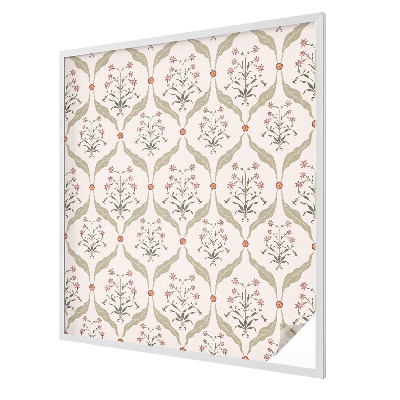 Decorative window film stained glass design Floral pattern