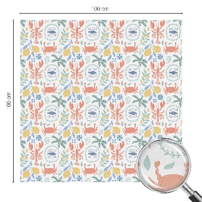 Patterned window film stained glass Nautical motifs