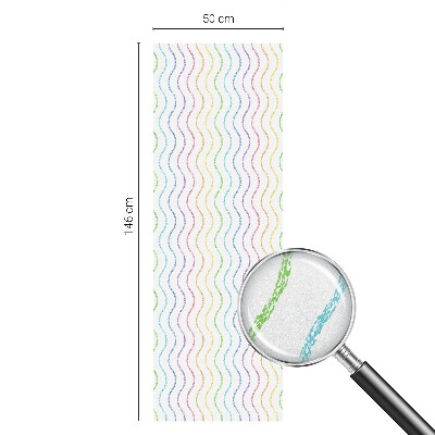 Decorative window film stained glass design Rainbow lines