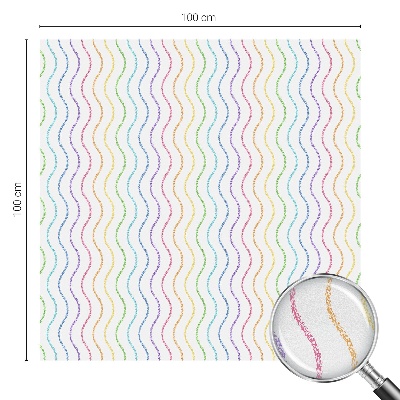 Decorative window film stained glass design Rainbow lines