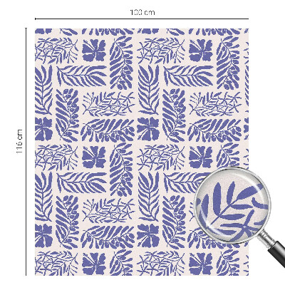 Coloured glass film for windows Plant patterns