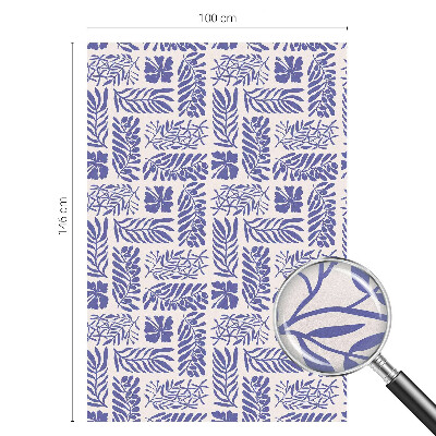 Coloured glass film for windows Plant patterns