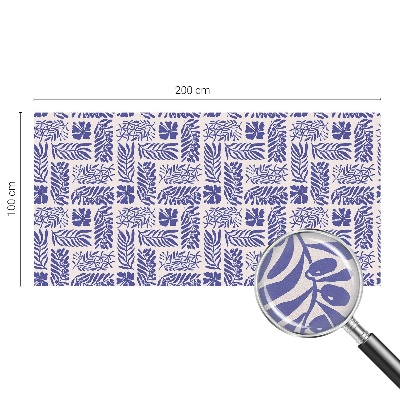 Coloured glass film for windows Plant patterns