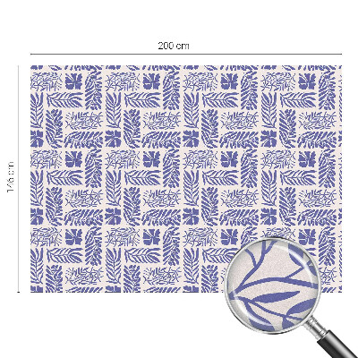 Coloured glass film for windows Plant patterns