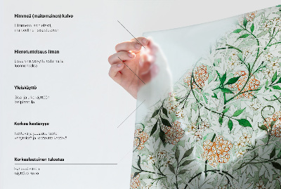 Coloured glass film for windows Plant patterns